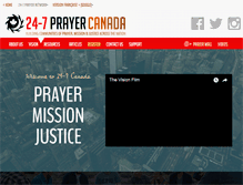 Tablet Screenshot of 24-7prayer.ca